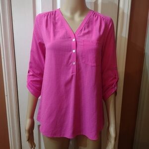 Kaari blue women's pink size xs blouse shirt top